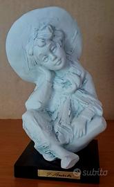 statuetta scultura porcellana biscuit