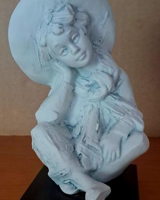 statuetta scultura porcellana biscuit