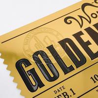 Biglietto d'Oro Willy Wonka Fabbrica di Cioccolato