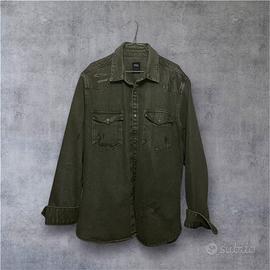 Giacca Denim Verde militare - Taglia XL