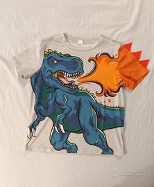 T‑shirt 3D dinosauro – bambino (8 anni)