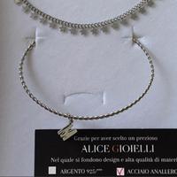 Set gioielli bracciale rigido +collana