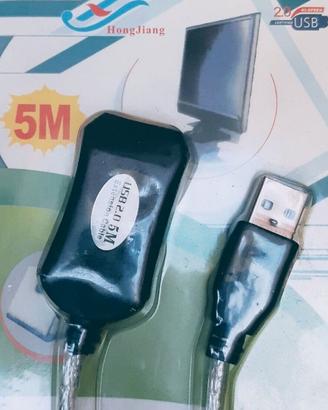 Cavo 5 metri USB 2.0 prolunga maschio/femmina dati