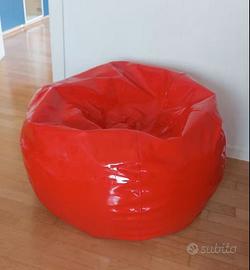 Pouf Seletti rosso in vinile