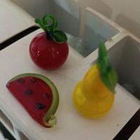 Set di micro fruttini in vetro di Murano
