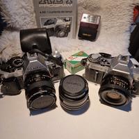 Canon AE-1/AE-1 Program+Obiettivi+Flash+Accessori 