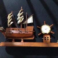 Nave veliero soprammobile in legno