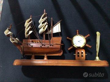 Nave veliero soprammobile in legno