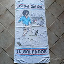 vecchio telo da mare maradona goleador calcio