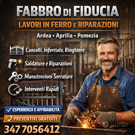 FABBRO DI Fiducia, LAVORI IN FERRO E RIPARAZIONI