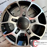 4 CERCHI IN LEGA ORIGINALI RAGGIO 16 FIAT 500