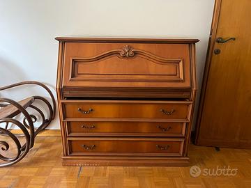 Mobile bureau secretaire a ribalta in legno