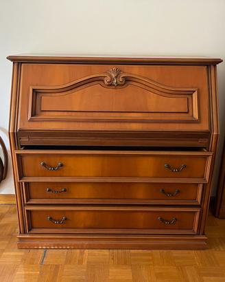 Mobile bureau secretaire a ribalta in legno