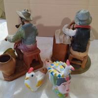 4 pezzi artigianato siciliano presepe fischietti c