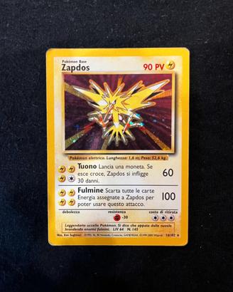 Zapdos 16/102 Set Base Holo Rare ITA LP