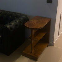 Comodino / mobiletto Art Déco in radica anni ’30