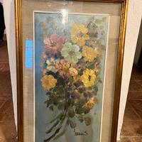Quadro con fiori di S. Masini