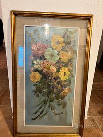Quadro con fiori di S. Masini