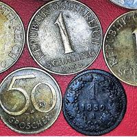 AUSTRIA LOTTO 7 MONETE BRONZO COME SPECIFICATO