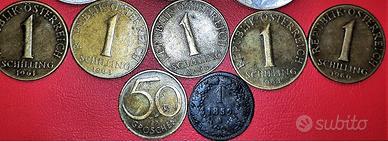 AUSTRIA LOTTO 7 MONETE BRONZO COME SPECIFICATO