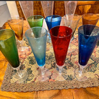 RARITA:nr4FLUTchampagneVETROsoffiatoMURANOxxSECOLO