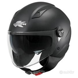 CASCO DEMI-JET KAPPA KV57 BASIC NERO OPACO