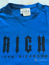 T-shirt John Richmond 12 anni blu