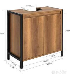 Mobile Sottolavabo Bagno SoBuy - Stile Industrial