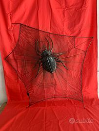 Decorazione Artistica Ragno su Ragnatela in Ferro 