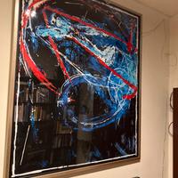 Mario Schifano seri grafia materica 120x100