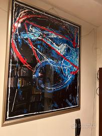 Mario Schifano seri grafia materica 120x100