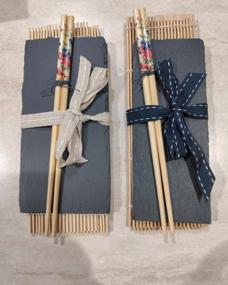 Set Sushi Pietra e Bambù