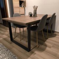 Tavolo allungabile moderno in finitura Antrancite