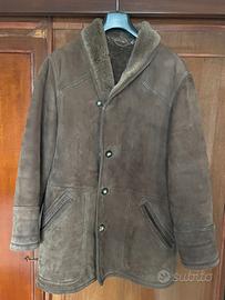 Giacca in pelle e montone shearling