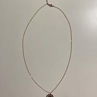 Collana dorata acchiappasogni lunghezza 58 cm