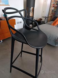 Sgabello Kartell serie Master nero nuovo