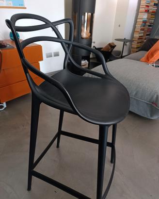 Sgabello Kartell serie Master nero nuovo
