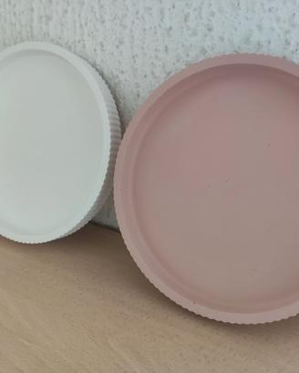 Piatto in gesso ceramico diametro 21 cm