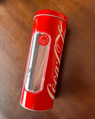 BARATTOLO PORTA CANNUCCE COCA-COLA