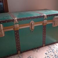 baule verde vintage