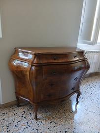 Cassettone e Comodino bombato  stile Veneziano