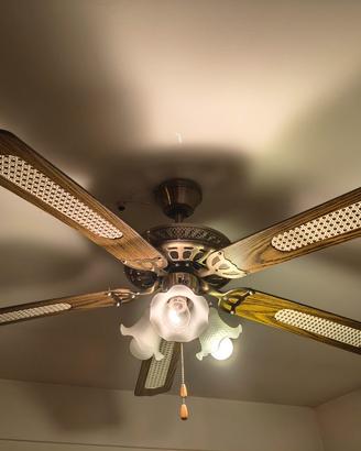 Lampadario con pale 