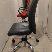 poltrona ergonomica ufficio pelle
