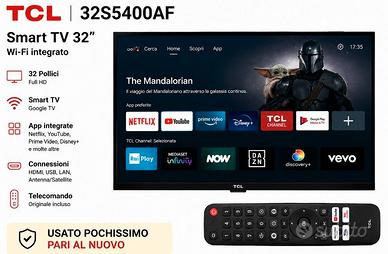 TV usato TCL 32S5400AF Smart  Full HD 32"