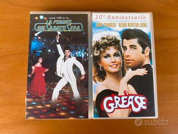 Videocassette Grease e La Febbre del Sabato sera