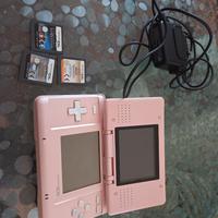 Nintendo DS Rosa con 3 Giochi