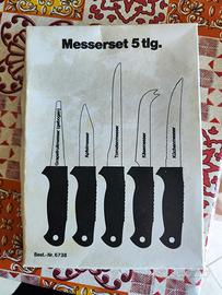 Set 5 coltelli da cucina in acciaio inox (Rostfrei