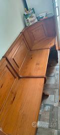 panca in legno massello 