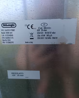 PIANO DI COTTURA A GAS
