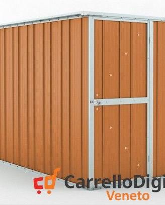 deposito attrezzi giardino 175x307 legno chiaro